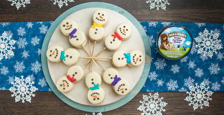 Snowman ice cream sale